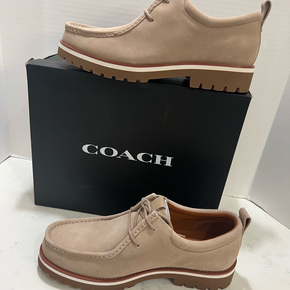 Coach Tan Oxfords Moc Toe Casual - Picture 5 of 14